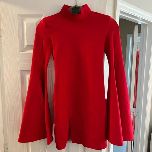 Michael Costello x REVOLVE Mr. Gibson Mini Dress in Red - XS - Picture 5 of 7